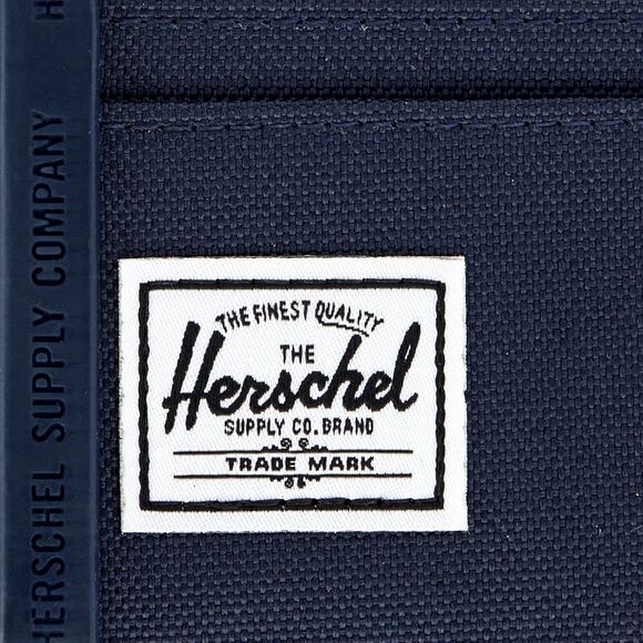 NWT New Herschel Men's Black Charlie Slim Cardholder ID Wallet RFID Travel Work - Picture 3 of 10